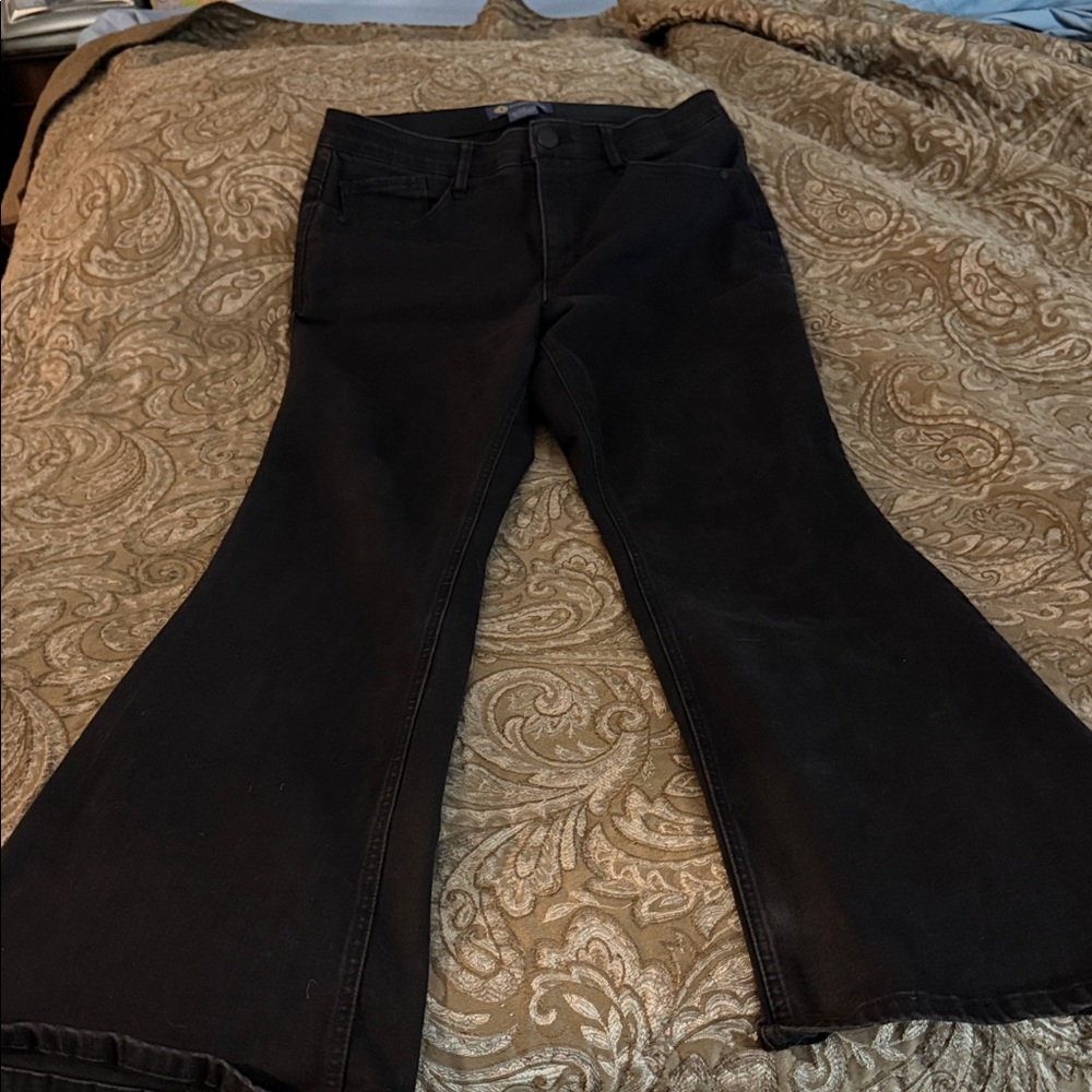 Democracy Ab Solution Curve Equality Stitch Fix Size 12 Black Wide Leg Jeans